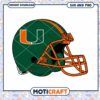 Miami Hurricanes logo helmet svg, Miami Hurricanes svg, NCAA svg
