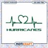 Miami Hurricanes heartbeat svg, Miami Hurricanes svg, NCAA svg