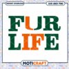 Miami Hurricanes fur life svg, Miami Hurricanes svg, NCAA svg