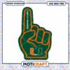 Miami Hurricanes foam finger svg, Miami Hurricanes svg, NCAA svg