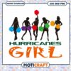 Miami Hurricanes chearleader girl svg, Miami Hurricanes svg, NCAA svg