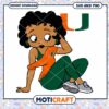 Miami Hurricanes Betty Boop logo svg, Miami Hurricanes svg, NCAA svg