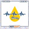 Marquette heart rate svg, Marquette Golden Eagles svg, NCAA svg