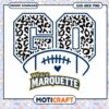Marquette go rugby ball svg, Marquette Golden Eagles svg, NCAA svg