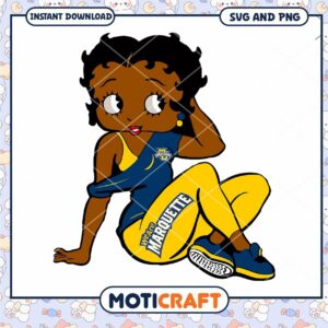 Marquette Betty Boop svg, Marquette Golden Eagles svg, NCAA svg