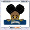 Marquette black girl svg, Marquette Golden Eagles svg, NCAA svg