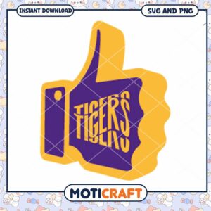 LSU Tigers symbol hand like svg, LSU Tigers svg, NCAA svg