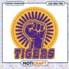LSU Tigers symbol fist design svg, LSU Tigers svg, NCAA svg