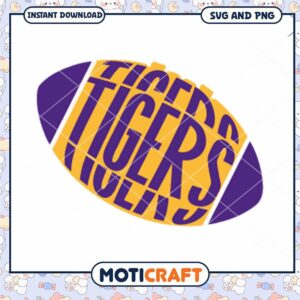 LSU Tigers rugby ball logo team svg, LSU Tigers svg, NCAA svg (2)