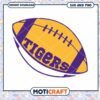 LSU Tigers rugby ball logo svg, LSU Tigers svg, NCAA svg