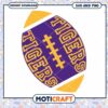 LSU Tigers rugby ball design svg, LSU Tigers svg, NCAA svg