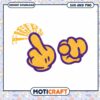 LSU Tigers Mikey hand fucking svg, LSU Tigers svg, NCAA svg