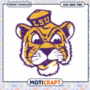 LSU Tigers mascot team design svg, LSU Tigers svg, NCAA svg