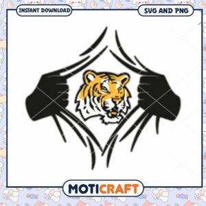 LSU Tigers mascot superman svg, LSU Tigers svg, NCAA svg