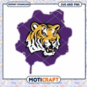 LSU Tigers mascot design svg, LSU Tigers svg, NCAA svg