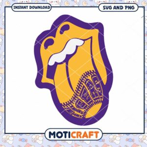 LSU Tigers lips tongue svg, LSU Tigers svg, NCAA svg
