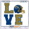 Kent State love helmet svg, Kent State Golden Flashes svg, NCAA svg