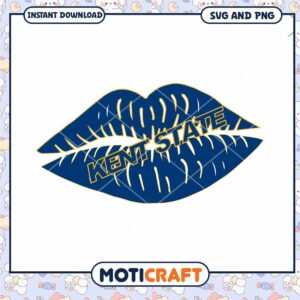 Kent State lips design svg, Kent State Golden Flashes svg, NCAA svg