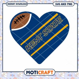 Kent State heart rugby svg, Kent State Golden Flashes svg, NCAA svg