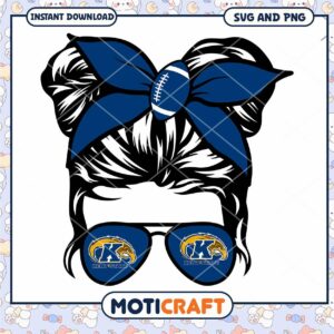 Kent State girl glasses svg, Kent State Golden Flashes svg, NCAA svg