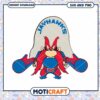 Jay hawks Yosemite Sam character svg, Jay hawks svg, NCAA svg