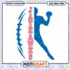 Jay hawks rugby football player svg, Jay hawks svg, NCAA svg