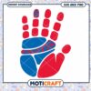 Jay hawks ncaa team hand print svg, Jay hawks svg, NCAA svg