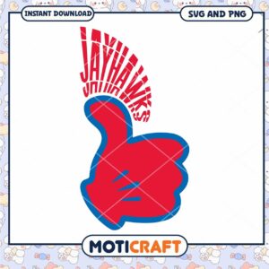 Jay hawks Mickey hand like svg, Jay hawks svg, NCAA svg