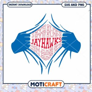 Jay hawks logo team superhero svg, Jay hawks svg, NCAA svg