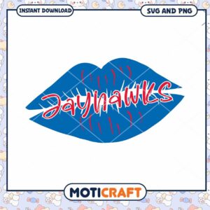 Jay hawks logo lips design svg, Jay hawks svg, NCAA svg