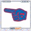 Jay hawks foam finger team svg, Jay hawks svg, NCAA svg