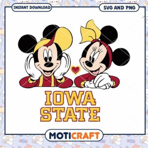 Iowa State Mickey Minnie svg, Iowa State Cyclone svg, NCAA svg