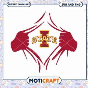 Iowa State logo superhero svg, Iowa State Cyclone svg, NCAA svg