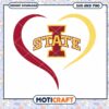 Iowa State logo heart shape svg, Iowa State Cyclone svg, NCAA svg