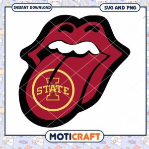 Iowa State lips tongue svg, Iowa State Cyclone svg, NCAA svg
