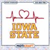 Iowa State heartbeat svg, Iowa State Cyclone svg, NCAA svg