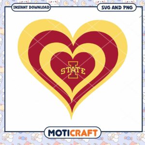 Iowa State heart design svg, Iowa State Cyclone svg, NCAA svg