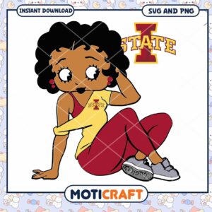Iowa State Betty Boop logo svg, Iowa State Cyclone svg, NCAA svg