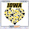 Iowa Hawkeyes vintage heart svg, Iowa Hawkeyes svg, NCAA svg