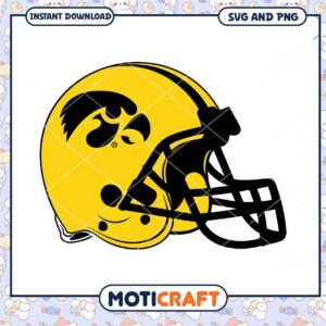 Iowa Hawkeyes team helmet svg, Iowa Hawkeyes svg, NCAA svg
