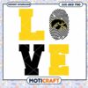 Iowa Hawkeyes logo love svg, Iowa Hawkeyes svg, NCAA svg