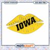 Iowa Hawkeyes lips design svg, Iowa Hawkeyes svg, NCAA svg