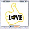 Iowa Hawkeyes like hand love svg, Iowa Hawkeyes svg, NCAA svg