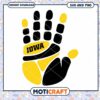 Iowa Hawkeyes hand print svg, Iowa Hawkeyes svg, NCAA svg