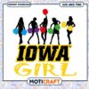Iowa Hawkeyes chearleader girl svg, Iowa Hawkeyes svg, NCAA svg