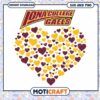 Iona Gaels vinatge heart svg, Iona Gaels svg, NCAA svg