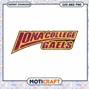 Iona Gaels typeface design svg, Iona Gaels svg, NCAA svg