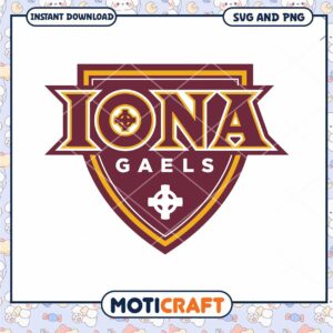 Iona Gaels sports team logo svg, Iona Gaels svg, NCAA svg