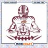 Iona Gaels rugby ball player svg, Iona Gaels svg, NCAA svg