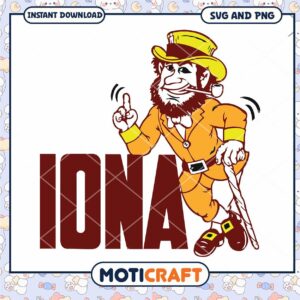 Iona Gaels mascot team svg, Iona Gaels svg, NCAA svg